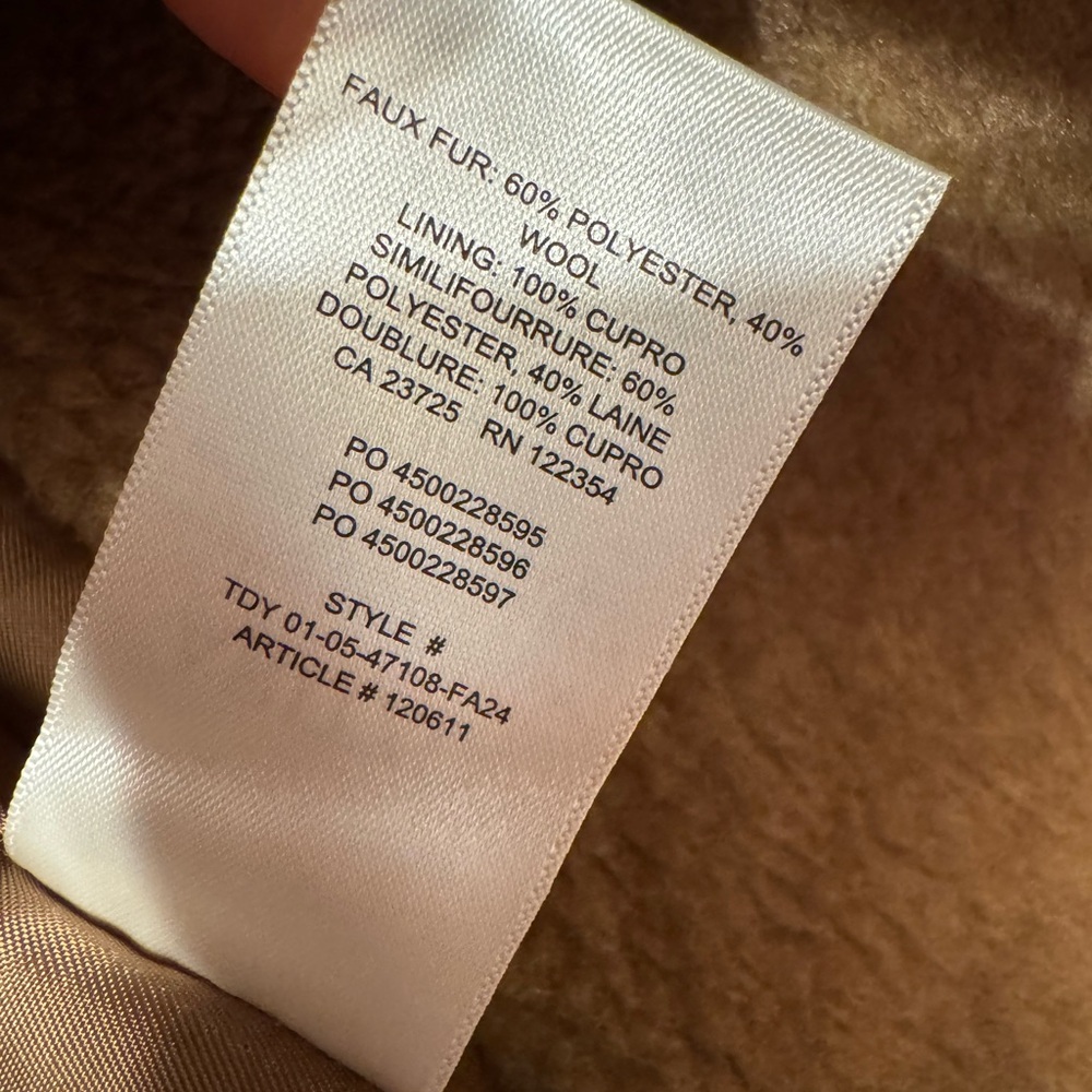 Babaton Wool Teddy Coat - Picture 5 of 6